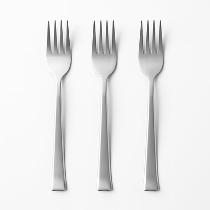 Premium Stainless Steel Dinner Fork - (3 Pc  Set)