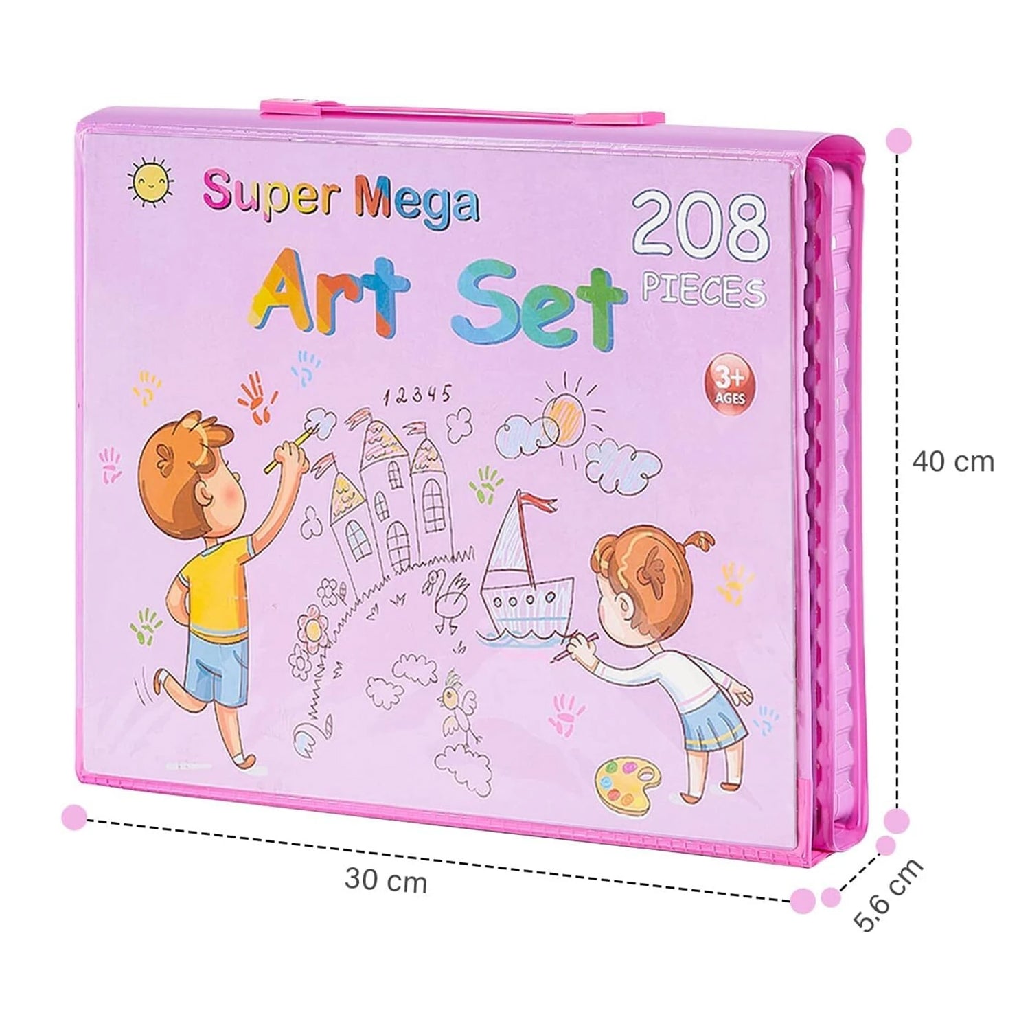 Super Mega Art  Craft Drawing Coloring Kit (208 Pc)