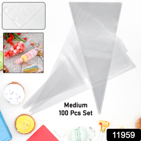 Disposable Piping Bags (100 Pcs Set  Big)
