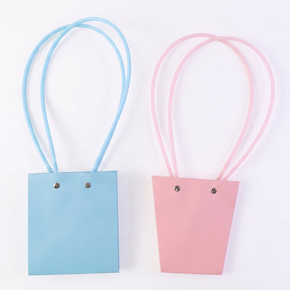 Stylish Foldable Flower Packaging Bag With Handle For Bouquet And Gifting (1 Pc)
