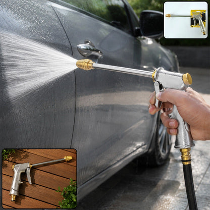 High Pressure Metal Water Gun  Powerful Cleaning  Garden Use