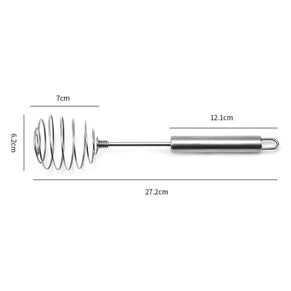 Stainless Steel Large Round Spring Whisk Egg Beater For Kitchen Cooking (1 Pc)