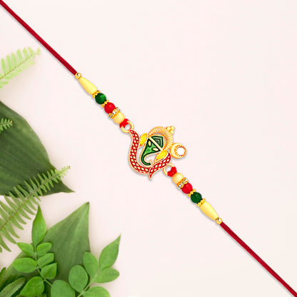 Bappas Blessing Bhais Protection A Ganpati Rakhi