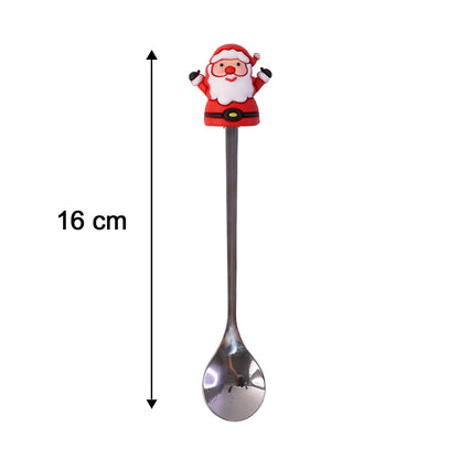 Golden Cartoon Spoon Set With Gift Box Steel Dessert Coffee Tea Spoons (4 Pc Set)