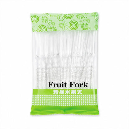 Mini Disposable Plastic Fruit Fork For Parties Snacks And Desserts (1 Pack)