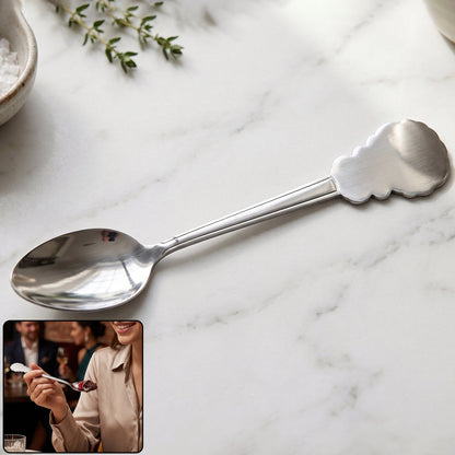 Stainless Steel Carved Handle Dinner Spoon For Dining And Kitchen Use (1 Pc)