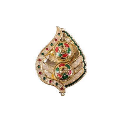 Mango Shaped Kankavati Kumkum Holder For Puja And Tilak Rituals (1 Pc)