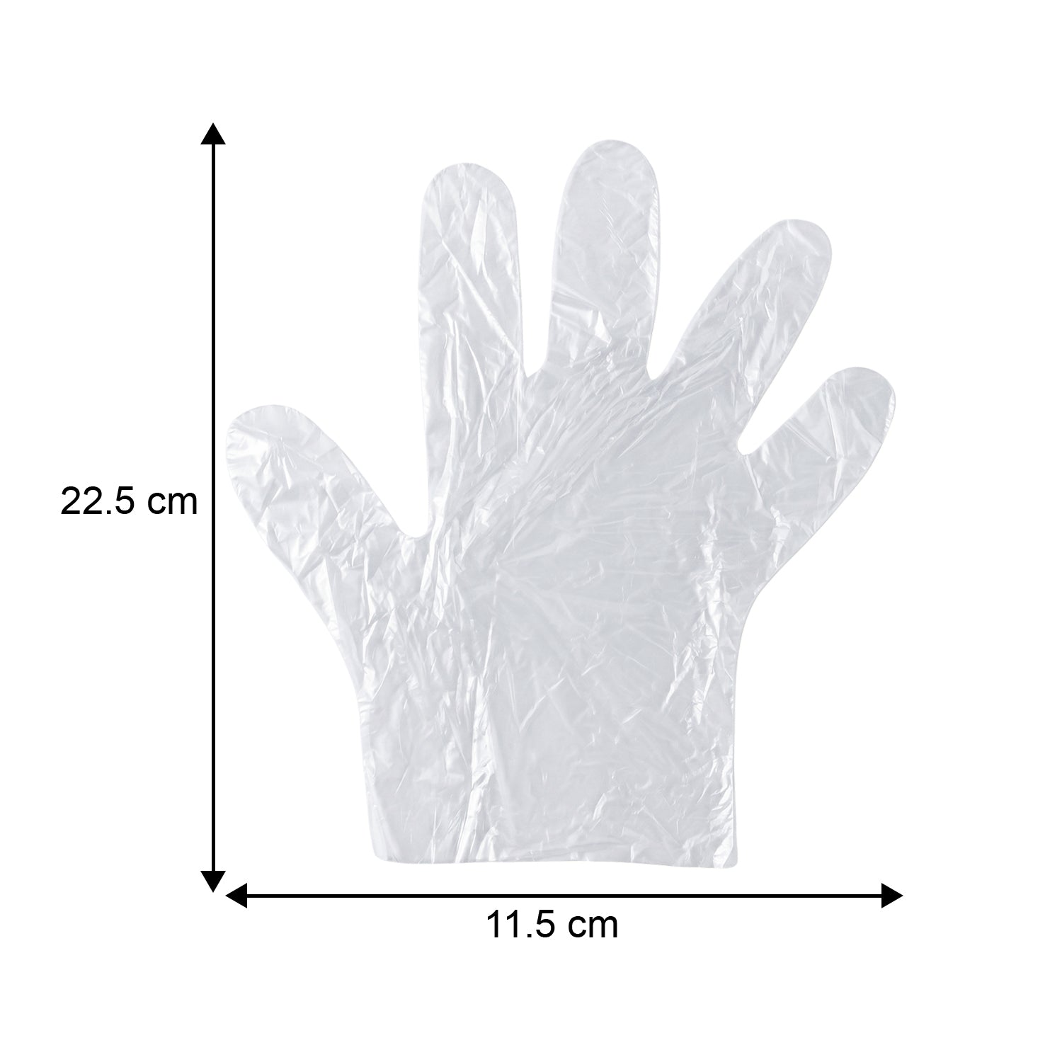 Disposable Clear Plastic Gloves (100 Pc Large)