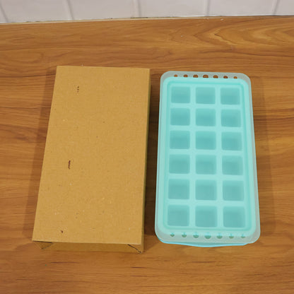 Premium 18grid Pop Up Ice Tray With Lid (1 Pc)