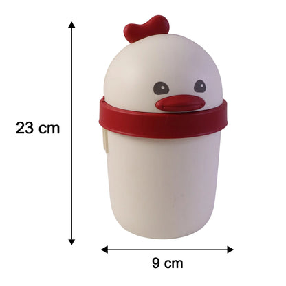 Mini Desktop Trash Can With Lid Cute Tabletop Dustbin For Office And Home (1 Pc)