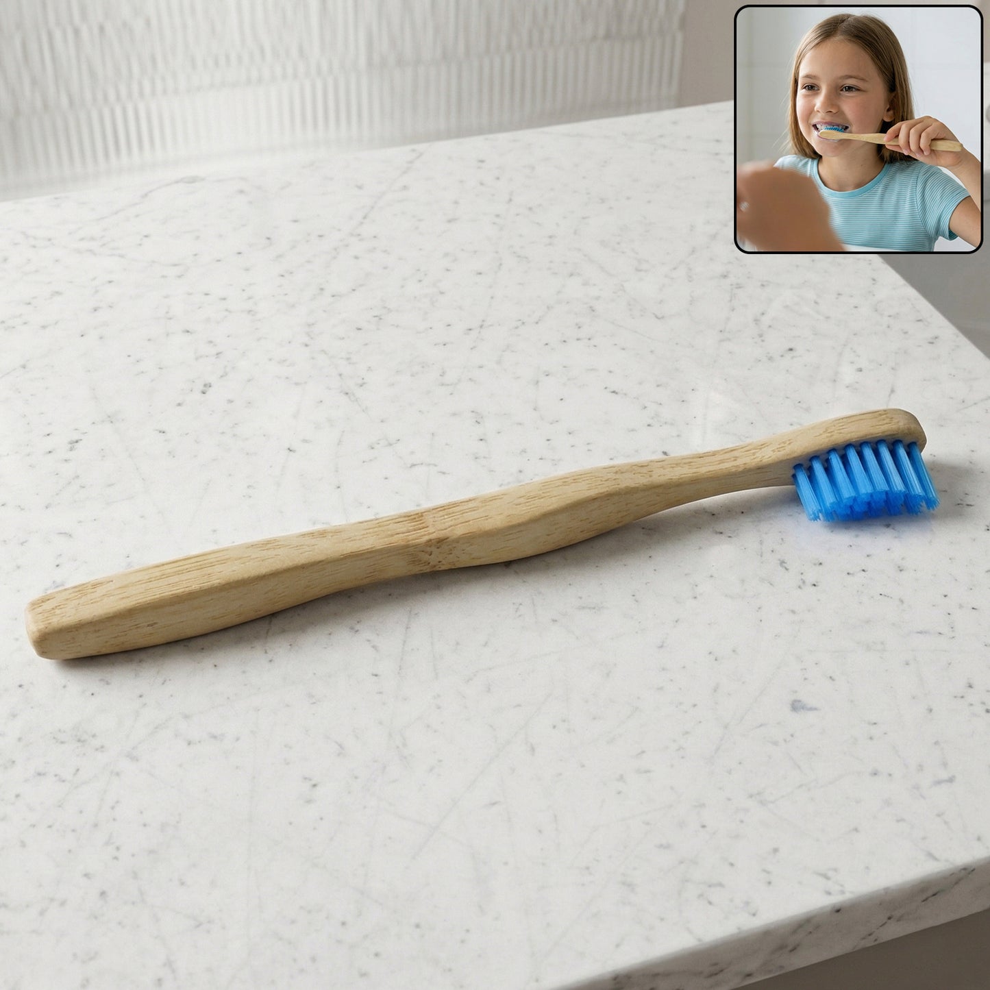 Sustainable Wooden Handle Toothbrush With Soft Bristles (1 Pc)