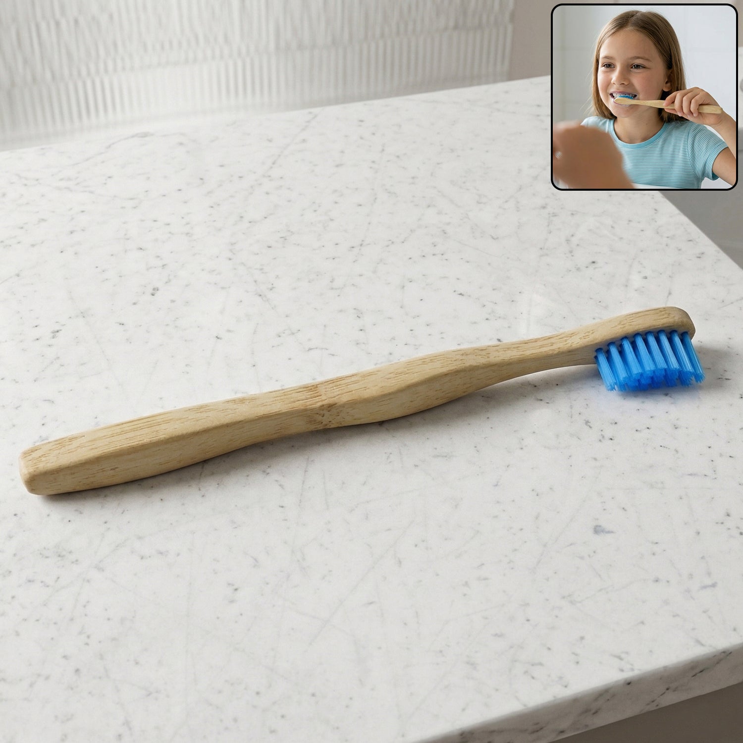 Sustainable Wooden Handle Toothbrush With Soft Bristles (1 Pc)